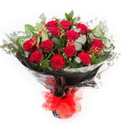 Twelve Long Stemmed Red Roses